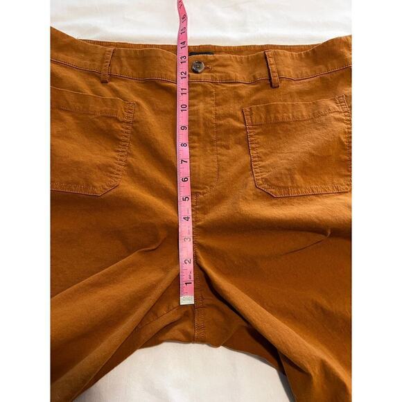 J.Crew Factory Women's High-rise patch-pocket wide-leg pant Burnt Sienna Size 34 - Picture 6 of 10